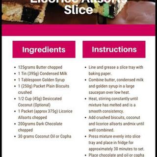 No Bake Licorice Allsorts Recipe
