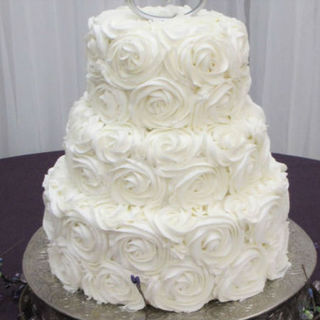 Rosette Tiered Cake 