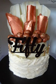 Bronze & White Chocolate Sail Cake  