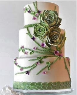 Kiwiana Flora Wedding Cake