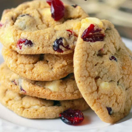 Cranberry & White Chocolate Cookies 