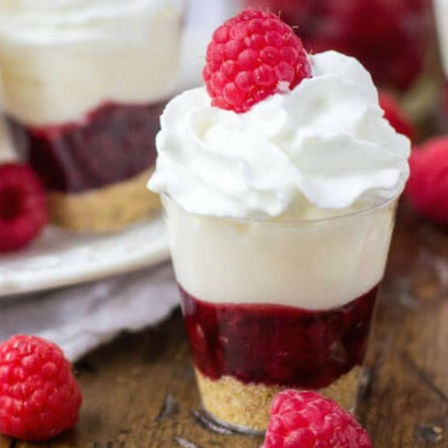 Dessert Shooters - Raspberry Cheesecake