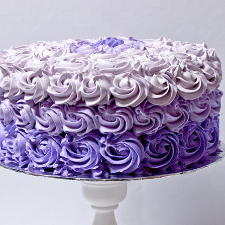 Ombre Rose Cake