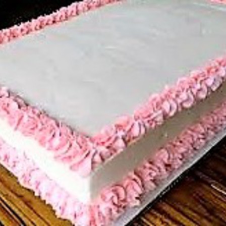 Plain Decorated Cake - Rectangle | Cake & Bake Kiwi