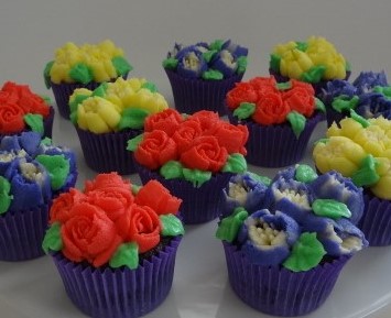 Flower Bouquet Cupcake Cake